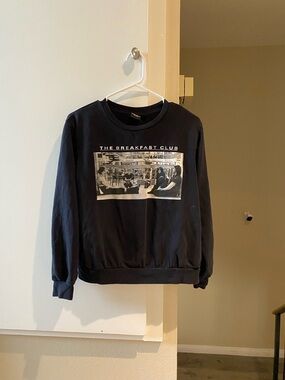 The Breakfast Club Graphic Sweatshirt - Black, size XS